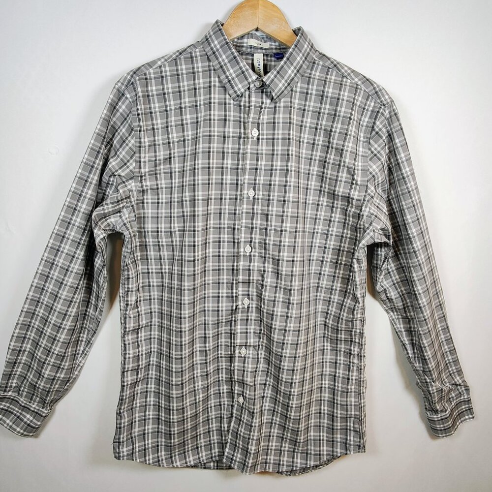Artefact‎ Slim Men's Large Plaid Button-Down Long Sleeve NWOT